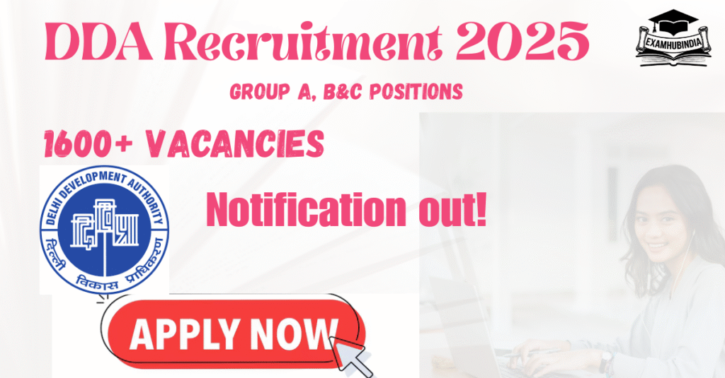 DDA Recruitment 2025—Submit Online Applications for 1732