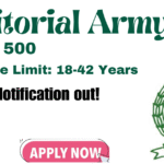 Territorial Army Soldiers recruitment 2025