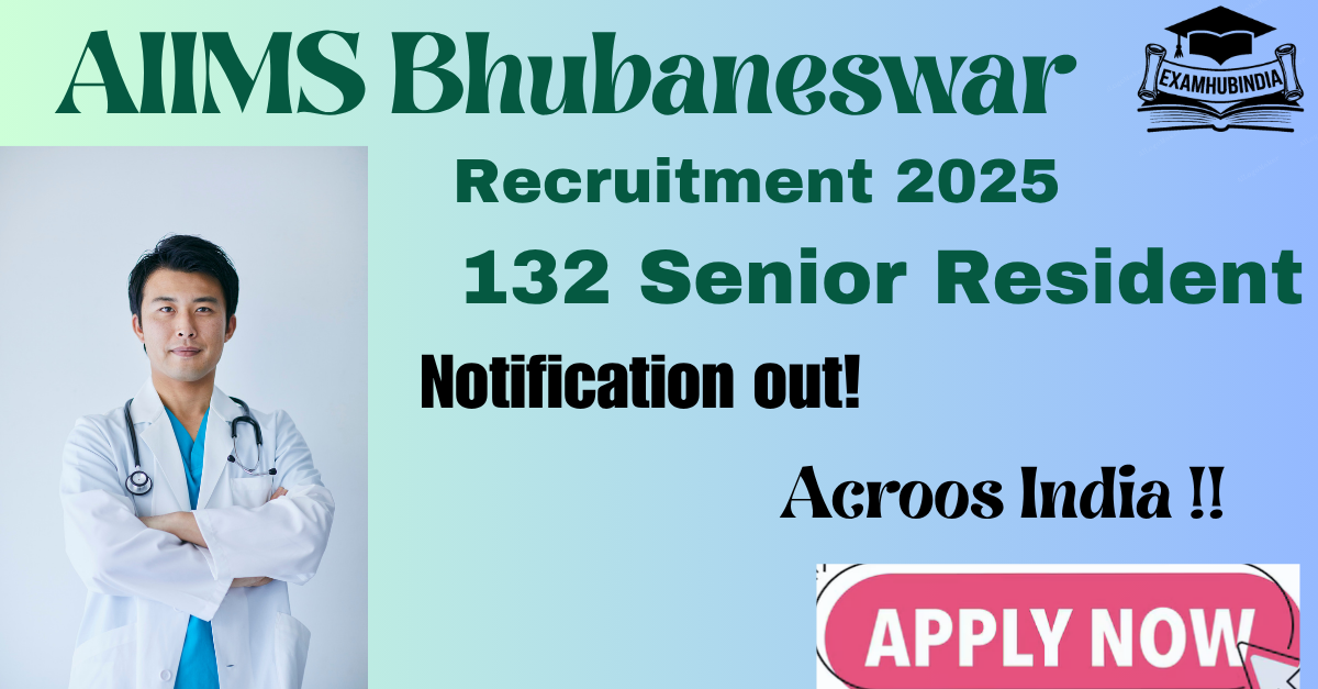 AIIMS Bhubaneswar Senior Resident Recruitment 2025