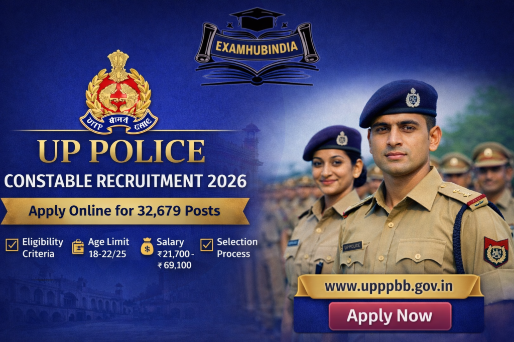 UP Police Constable Recruitment 2026 – 32,679 Posts Apply Online
