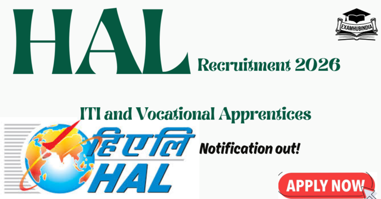 HAL Recruitment 2026 – Apply Offline Now
