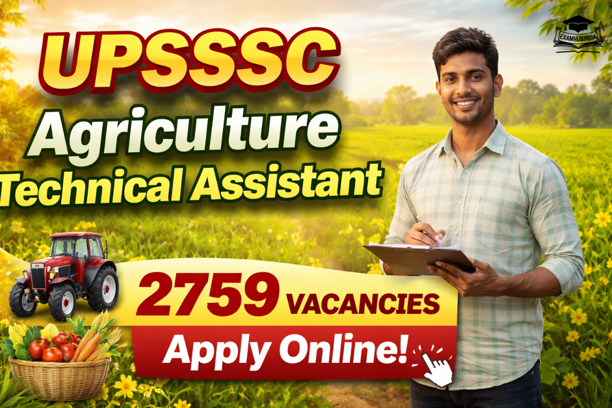 UPSSSC Agriculture Technical Assistant Recruitment 2026 – Apply Now