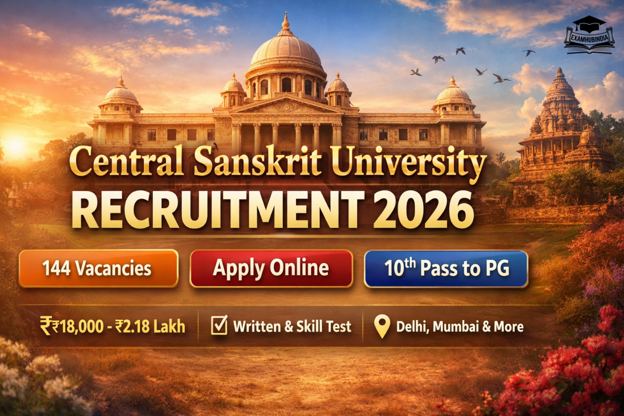 Central Sanskrit University (CSU) Non-Teaching Recruitment 2026