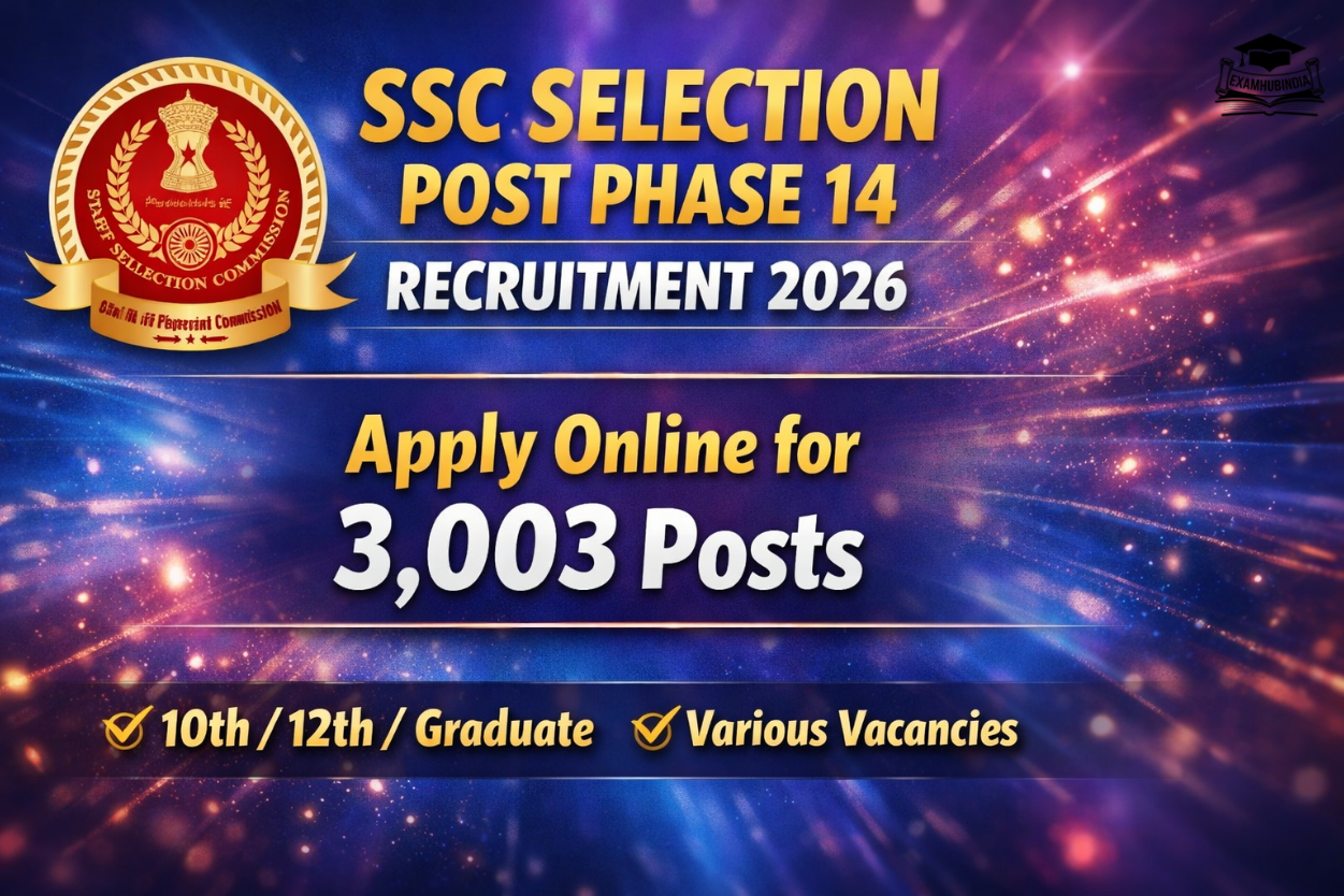 latest update SSC Selection Post Phase 14 Recruitment 2026 – Apply